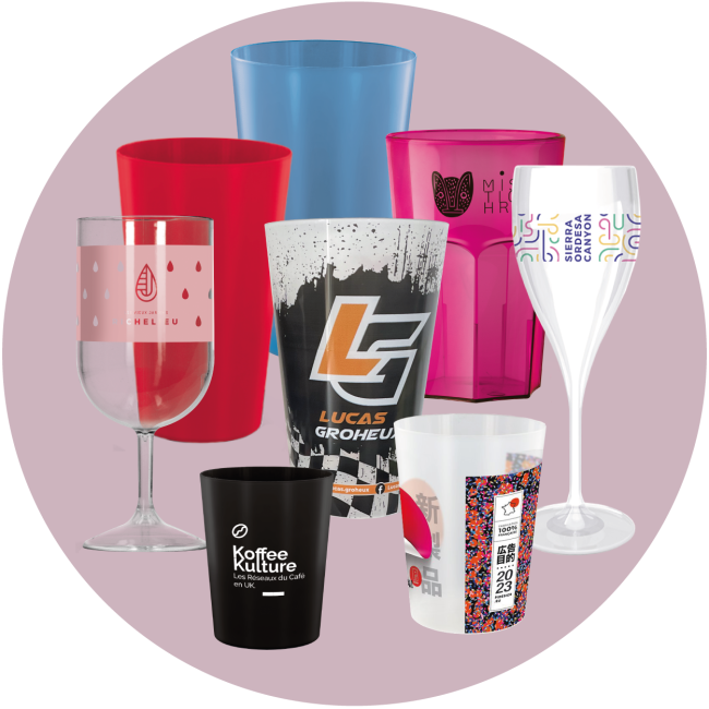 GOBELETS REUTILISABLE TOUTES TAILLES - 212COM